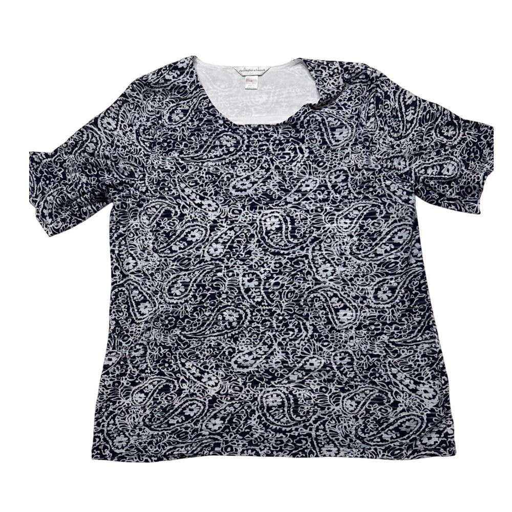 Christopher and Banks Paisley Patterned‎ Blouse